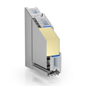 76 AluClip Zero door – internal opening